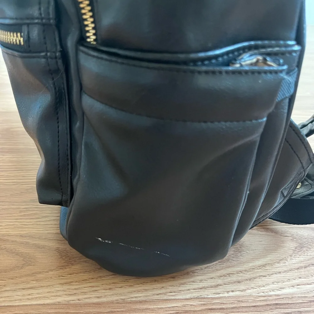 Black Diaper Bag w/ Gold Zippers